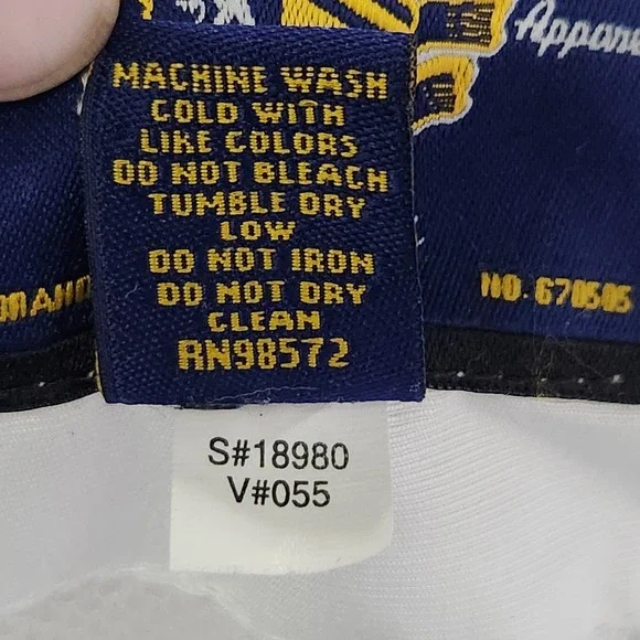 Vintage Steve Barrys Athletic Dept Windbreaker Mens XXXL White Blue Zip Up - Picture 6 of 10